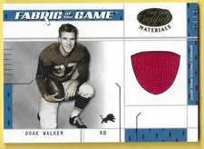 2003 Certified Fabric of the Game Doak Walker Lions Practice Jersey 03/50