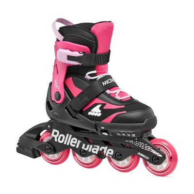 Rollerblade MICROBLADE  Kinder Inlineskate Größenverstellbar schwarz-rosa