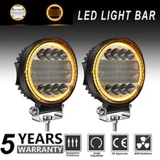 2x 4.5 Led Work Light Bar Flood Spot Combo Pods Offroad Driving Truck Fog Lamp