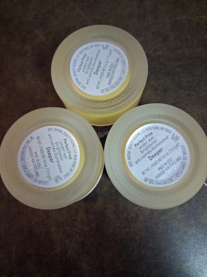 3 New Sealed Mally Perfect Prep Under Eye Brightener Cover Dark Circles DEEPER - Image 2 of 3