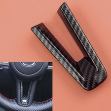 Carbon Fiber Style ABS Steering Wheel Cover Trim fit for Mazda 3 CX-30 2019-2021