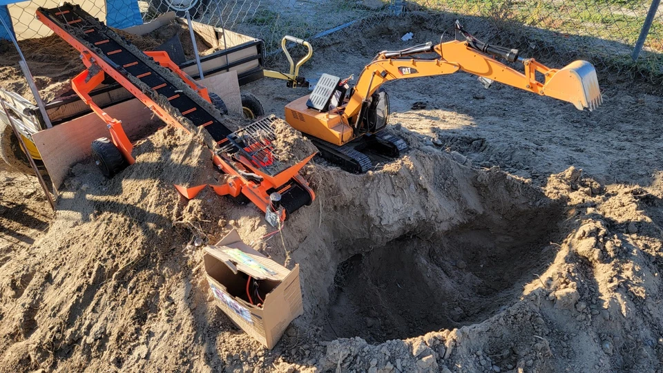 Apilador transportador de construcción Dirt Max Rc Huina Tamiya  Foto 2 de 4