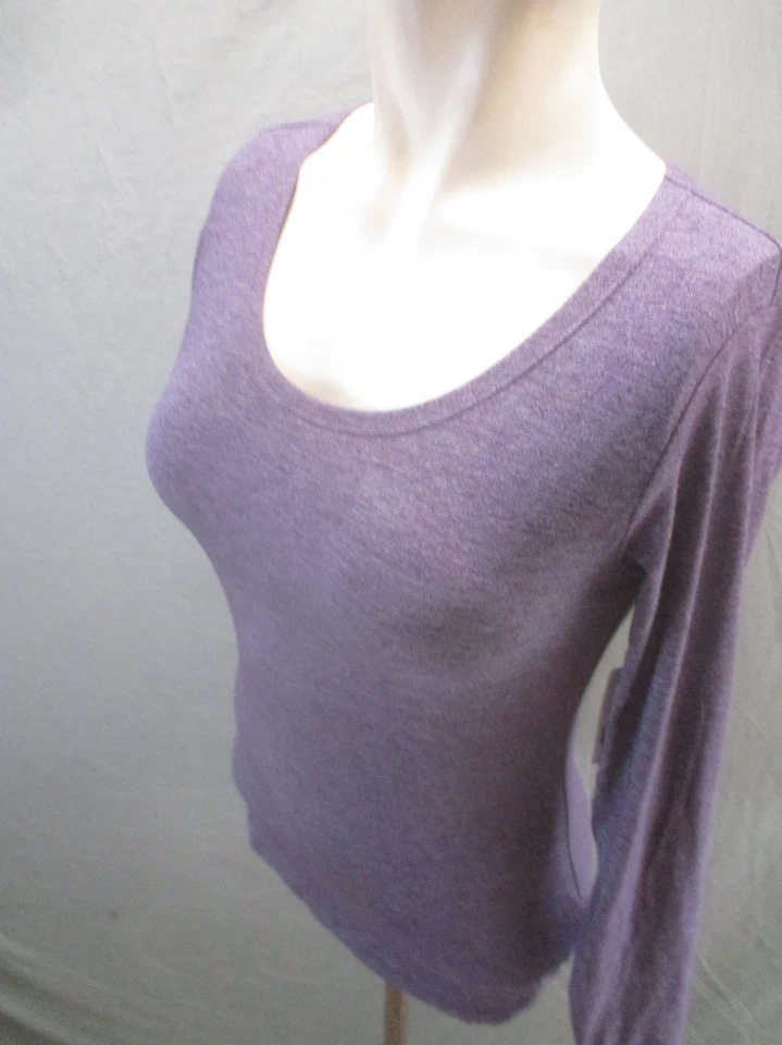NUEVO CON ETIQUETAS 32 GRADOS HEAT Talla S Mujer Púrpura Cuello Redondo Manga Larga Top Atlético 049 Foto 3 de 4