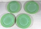 Lot of 4 Fire King Jadeite Restaurant Ware 9" Dinner Plates
