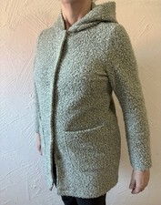 Street One Jacke Mantel Boucle Teddy Zartes Grün Übergang Gr. 40 Wie Neu