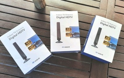 Antennenverstärker Kabel TV. Neu! 3 x! Indoor TV Antenna von ''Wave'' TOP!