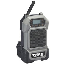 Titan Site Radio TTI918RDI 18V Li-Ion TXP DAB/FM Bluetooth  Aux Input - Bare