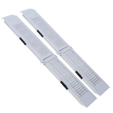 Folding Loading Ramps Pack of 2 950 lbs Capacity 63" Galvanized Steel