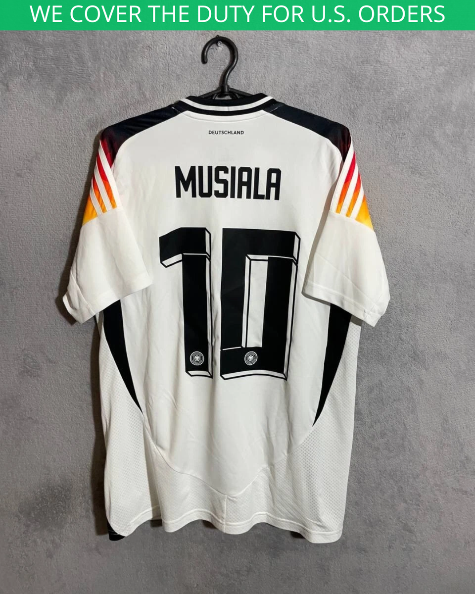 Musiala Germany Jersey Home Football Soccer Shirt 2024 White