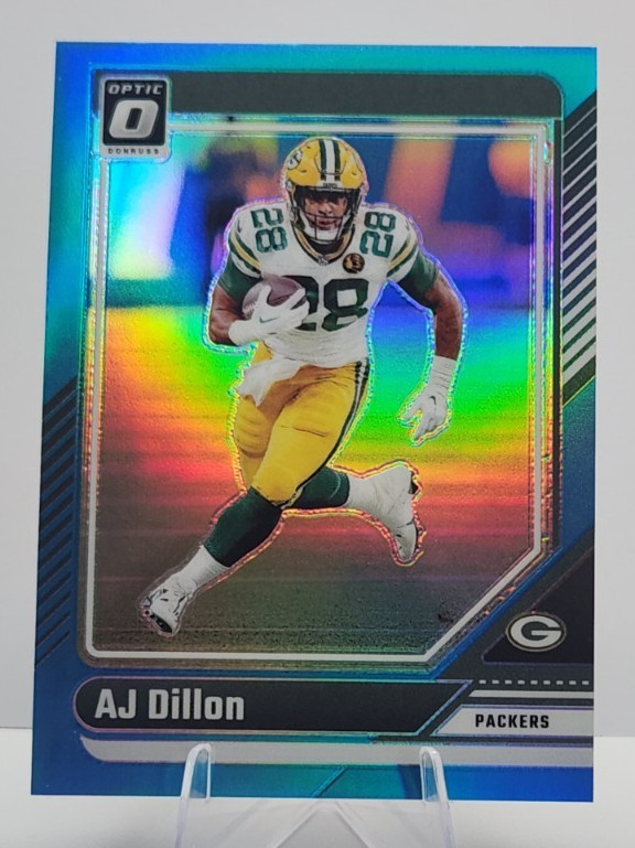 2024 Panini Donruss Optic Aqua Prizm #71  AJ Dillon #/299