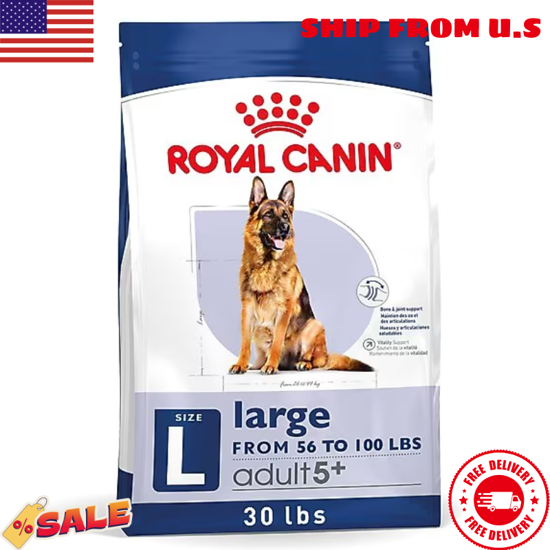 Royal Canin Large Adult 5+ Dry Dog Food for Senior Dogs 30 lb Bag