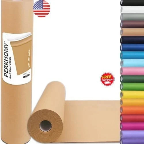 17.5" x 1200'' Brown Kraft Paper 50 lb Basis Thick Roll Packaging Shipping NEW**