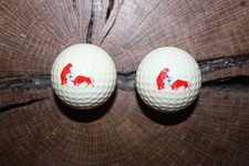 VINTAGE BLUE AND ORANGE PING GOLF BALLS BULL AND BEAR