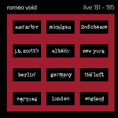 ROMEO VOID New Sealed Ltd Ed 2026 LIVE 1980s CONCERT PERFORMANCES CD