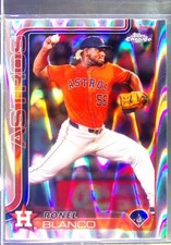 2025 Topps Chrome Ronel Blanco Raywave Refractors #292 Astros