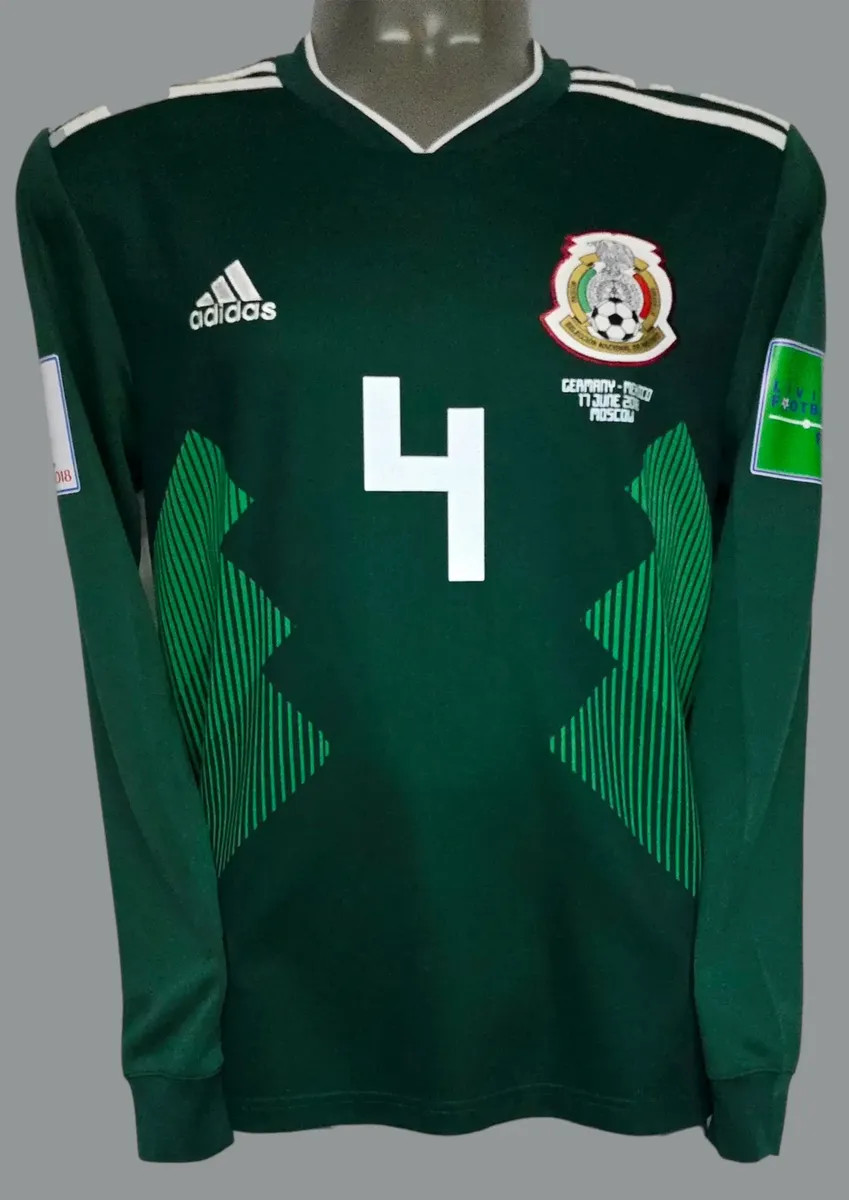 ADIDAS MEXICO WC2018 HOME MARQUEZ S LS LONG ORIGINAL SOCCER JERSEY SHIRT