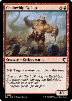 Chainwhip Cyclops [Ravnica: Clue Edition] Near Mint