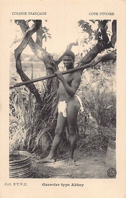 Ivory Coast - Abbey Type Warrior - Publ. E.T.W.C.  - - Côte d'Ivoire - Guerrier