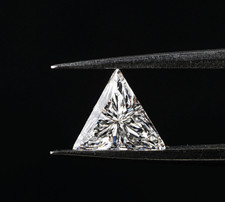 4 Ct Trillion Shape Natural D Color Lab Grown Loose CVD VVS1 Diamond Certified