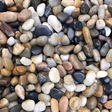 Voulosimi 10lb Polished Mixed River Rock Stones Pebbles Gravel for Landscaping, 