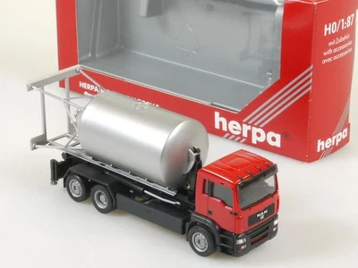 Herpa 147927 MAN TGA M 3a Silosteller-LKW Wechsellader wie N OVP SG 1704-09-27 - Bild 1 von 2