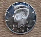 2005 S Proof Silver Kennedy Half Dollar