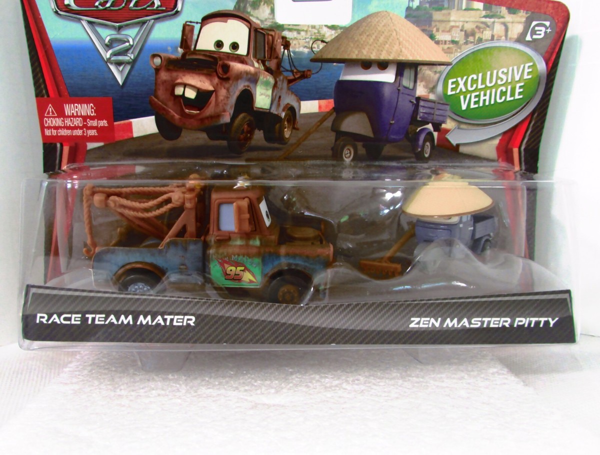 Disney Pixar Cars 2 Race Team Mater & Zen Master Pitty Diecast