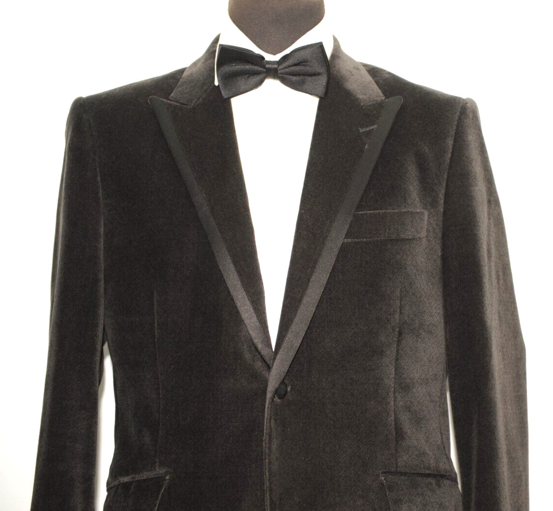 SUPERB WILLIAM HUNT SAVILE ROW EVENING WEAR BLACK VELVET JACKET 40” REGULAR View 2