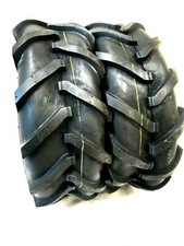 TWO-13x5.00-6 Deestone Super Lug 13/5.00-6 13/500-6 Garden Tiller R-1 Lug Tire