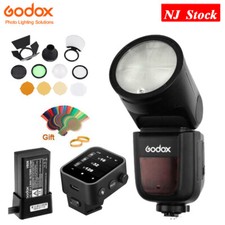 US Godox V1-S 2.4G TTL Camera Flash Speedlite X3-S Trigger AK-R1 Barndoor F Sony