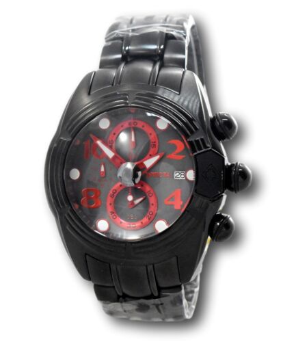 Invicta Lupah Diver Men's 52mm Black / Red Fly-Back Chronograph Watch 35264 RARE - Picture 3 of 10