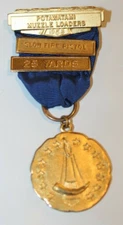 1958 Potawatami Muzzle Loaders Slow Fire Pistol 25 Yard Gold Medal w/Blue Ribbon