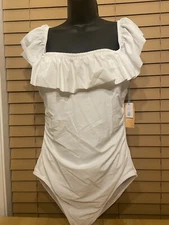 Kona Sol Swimsuit, One Piece, White Size Large (12/14)