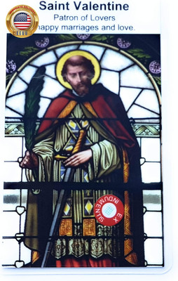 3Rd Class Relic Card Saint Valentine Patron Happy Marriage Love 14Th February Am
