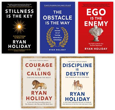 Ryan Holiday 5 Books Collection Set: Stillness Is The Key, The Obstacle Is The