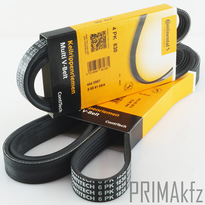 2x CONTITECH Keilrippenriemen für BMW 1er E87 3er E90 E91 318d 320d