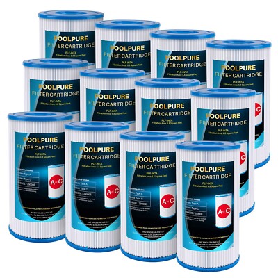 POOLPURE Replacement Filter for Type A or C, Compatible with Intex 29000E/59900E