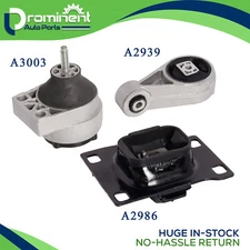 3X Engine Motor & Transmission Mount for 2000-2004 Ford Focus l4 2.0L DOHC