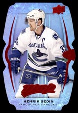 Henrik Sedin Purple 2016-17 Upper Deck MVP Colors and Contours #221 Hockey Card