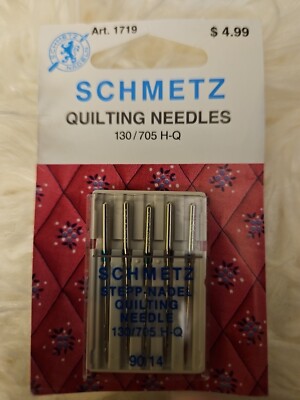 Schmetz Stepp-Nadel Quilting Needle, 5 ct, size 90/14 #1719 130/705 H-Q