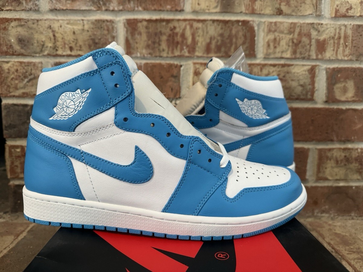 New 12 Nike Air Jordan 1 Retro High UNC Powder Blue White New 12 Nike Air Jordan 1 Retro High UNC Powder Blue White