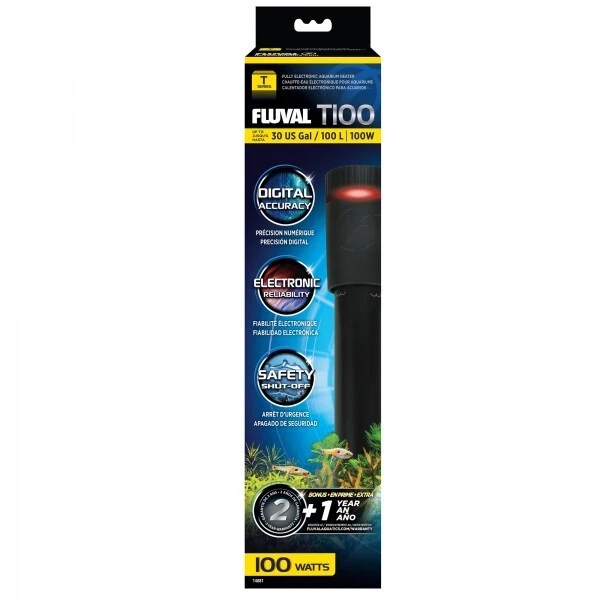 Fluval T100 Electronic Heater 100W - Aquarium Fish Tank