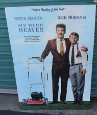 Vintage My Blue Heaven Cardboard Movie Display Steve Martin Rick Moranis 38.5x27