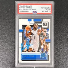 2022-23 Panini Chronicles Donruss Rated Rookie #200 Kevon Harris Signed Card AUT