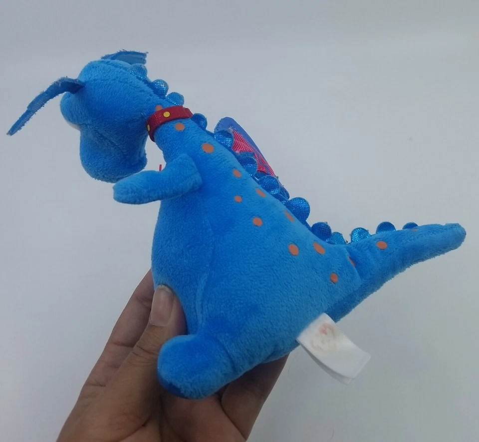 Ty Disney Junior STUFFY Plush Blue Dragon Doc McStuffins Toy 7" Good USED Cond. - Image 3 of 4