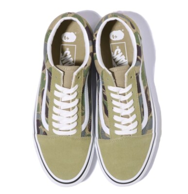 A Bathing Ape x Vans ABC Camo Old Skool 38 DX Green 1H73-191