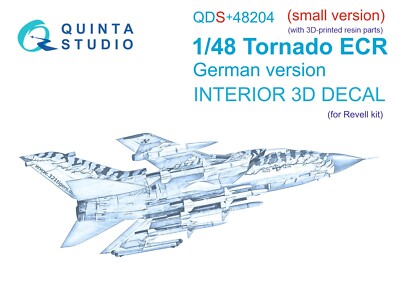 Quinta Studio QDs+48204 3D Interior Decal +Resin Parts Tornado ECR (Revell) 1/48