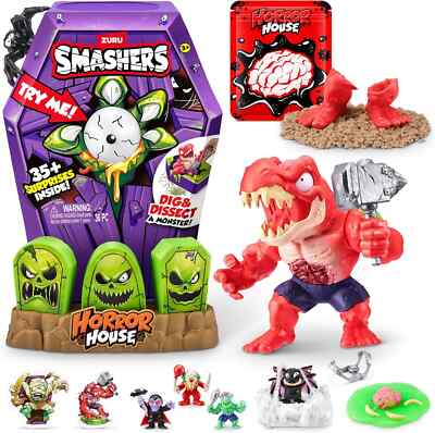 Zuru Smashers HORROR HOUSE Surprise Playset Dig & Dissect ZOMBIE REX