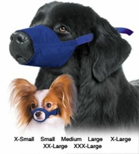Canine Dog Muzzle Quick Muzzle Set of 7 Water Resistant Nylon XSmall-3XL