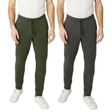 Weatherproof Vintage Men’s Jogger, 2-pack, Army Green / Gray, Size XXXL 3XL